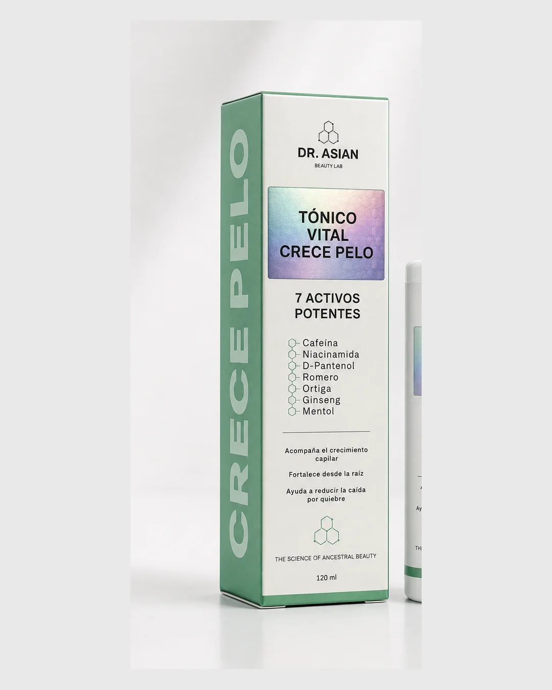 Caja del Tónico Vital Crece Pelo, línea Crece para caída y fortalecimiento del cabello — Dr. Asian · Blondas Paraguay